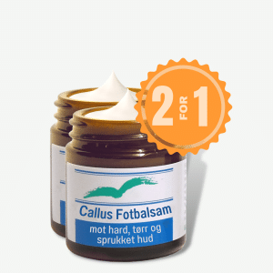 2-pakning Callus Fotbalsam mot hard, tørr og sprukket hud